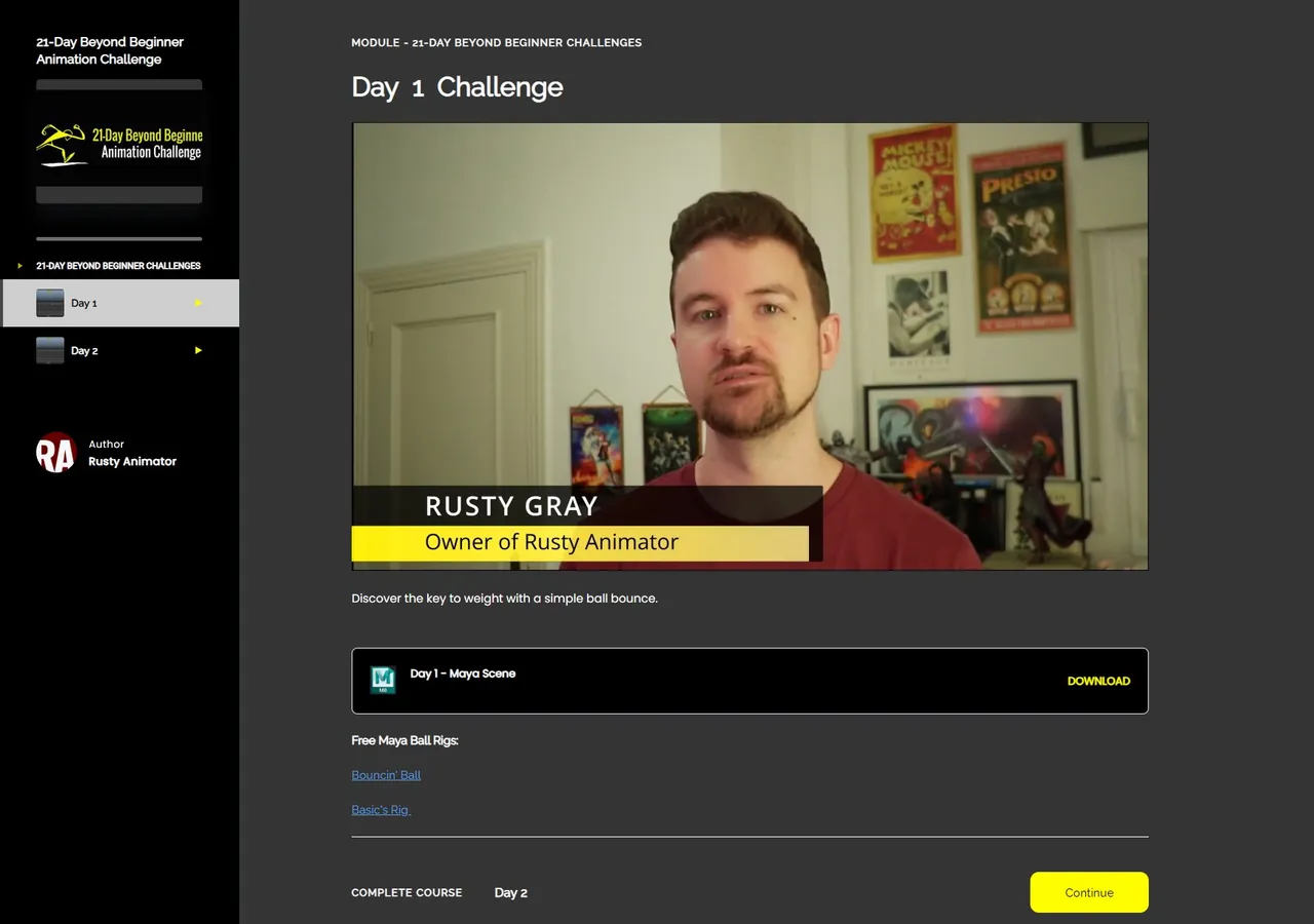 Inside the 21-Day Beyond Beginner Animation Challenge course