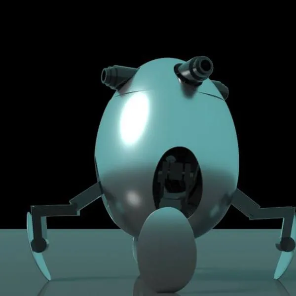 Walking Battle Egg free Maya rig by Truong Rigs