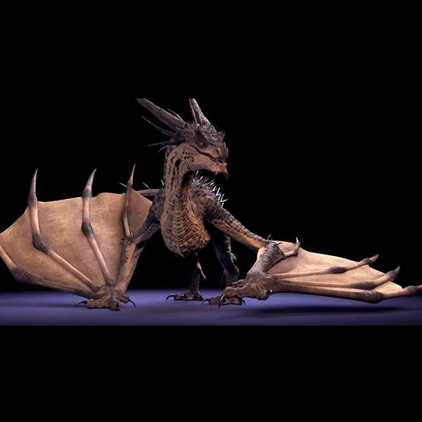 Dragon free Maya rig by Truong Rigs