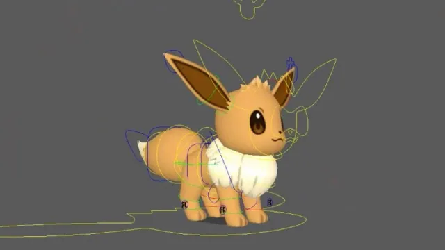Eevee free Maya rig by Ahmed Gamal