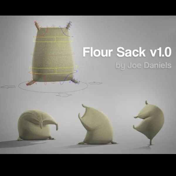 Flour Sack free Maya rig by Joe Daniels