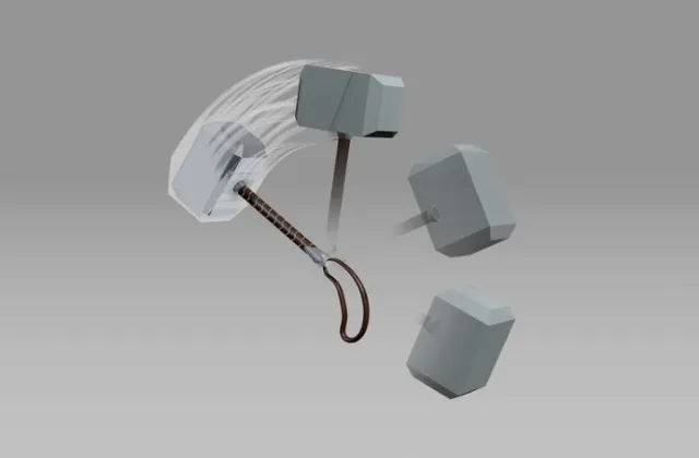 Thor's Hammer free Maya rig by Candy Rigs