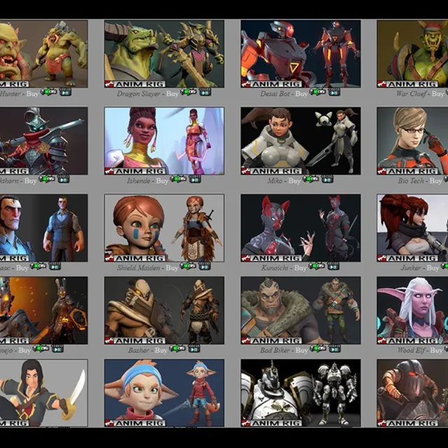 Kiel Figgins Rigs premium Maya rigs by Kiel Figgins