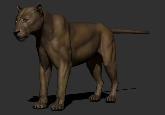 Lion free Maya rig