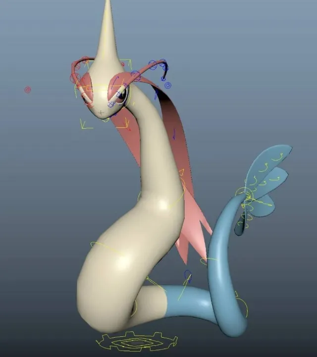 Milotic free Maya rig by Perry Leijten