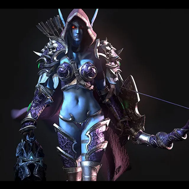 Sylvanas Windrunner free Maya rig by Truong and Ray Le