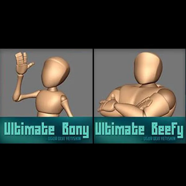 Ultimate Bony and Beefy free Maya rig by Ugur Ulvi Yetiskin