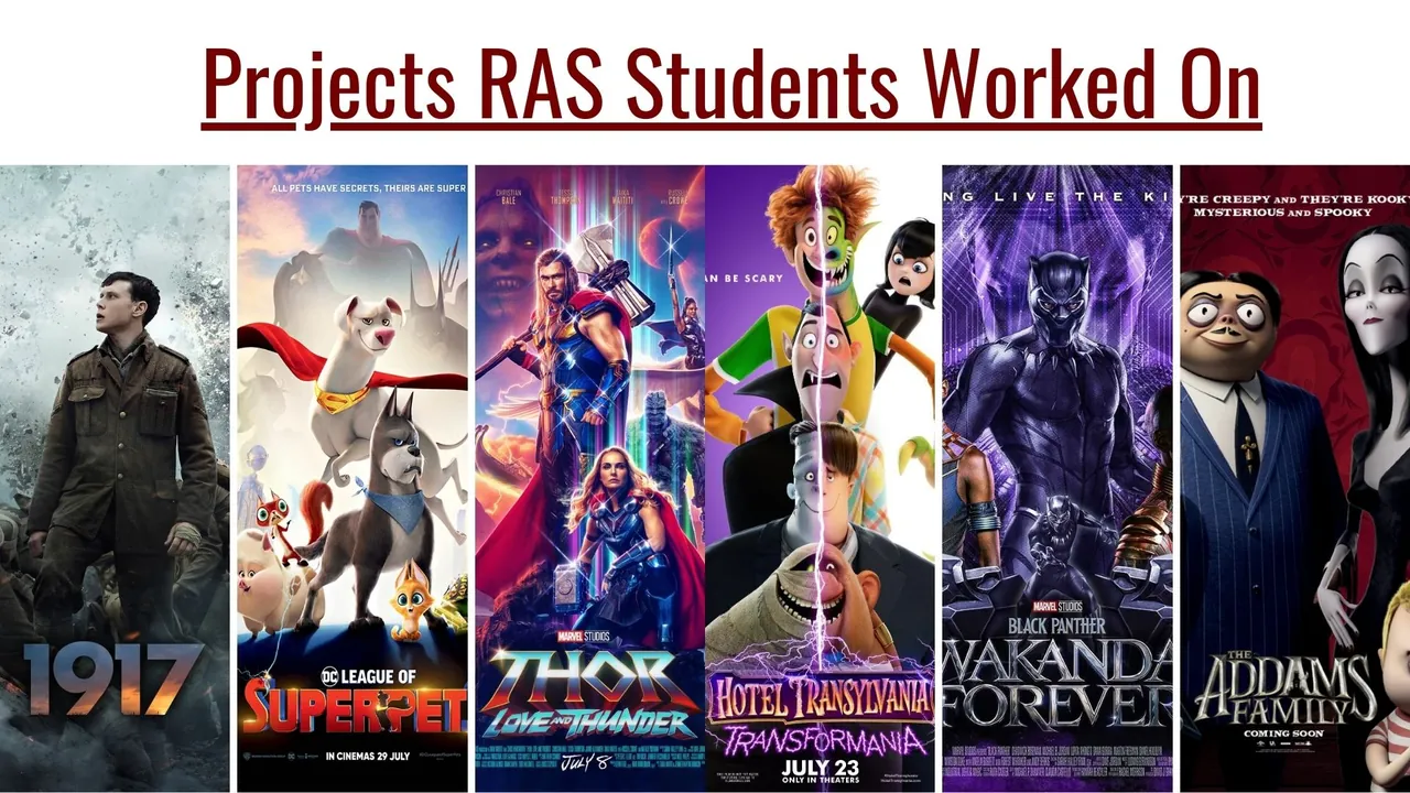 Projects Rusty Animator students have worked on